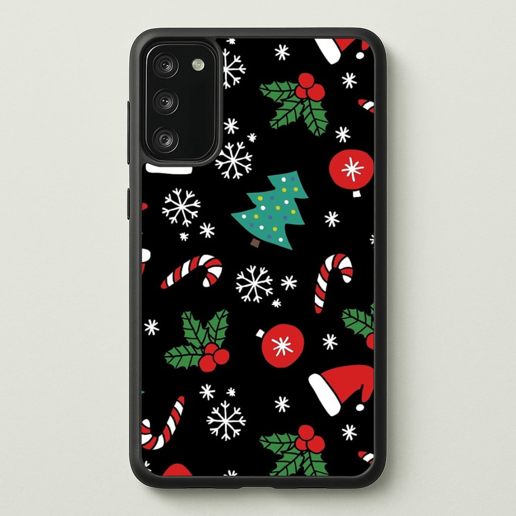 Christmas Objects Pattern - Phone Case for Galaxy S20FE