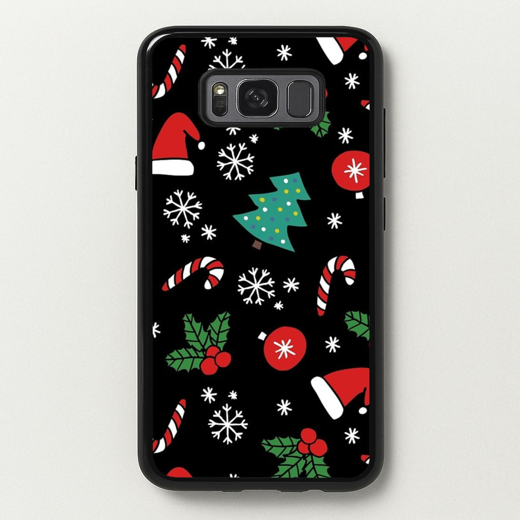 Christmas Objects Pattern - Phone Case for Galaxy S8