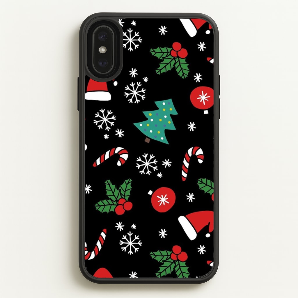 Christmas Objects Pattern - Phone Case for iPhone XS Max