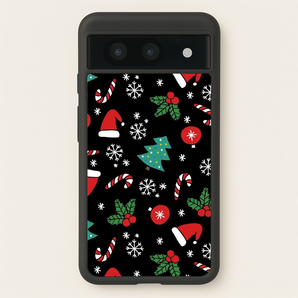 Christmas Objects Pattern - Phone Case for Google Pixel 8a