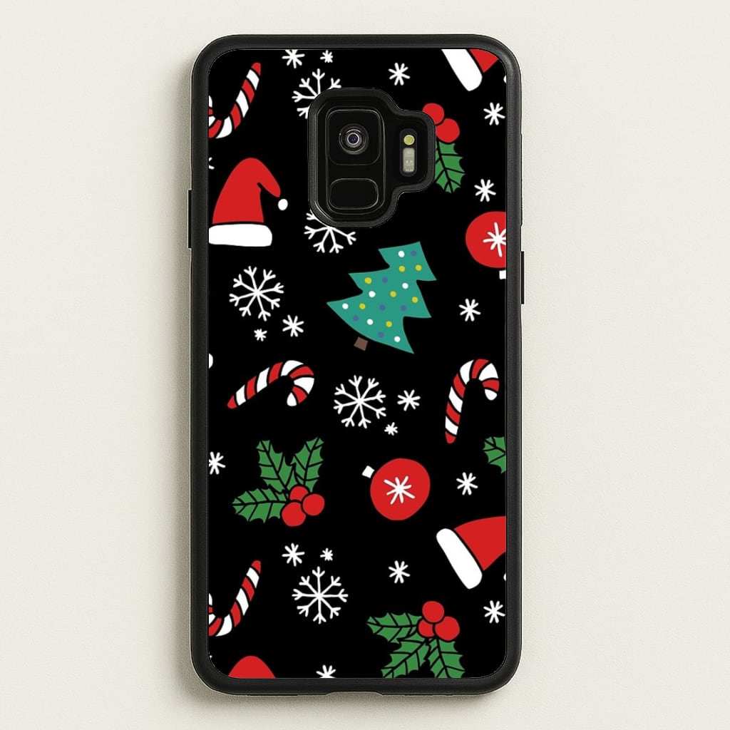 Christmas Objects Pattern - Phone Case for Galaxy S9