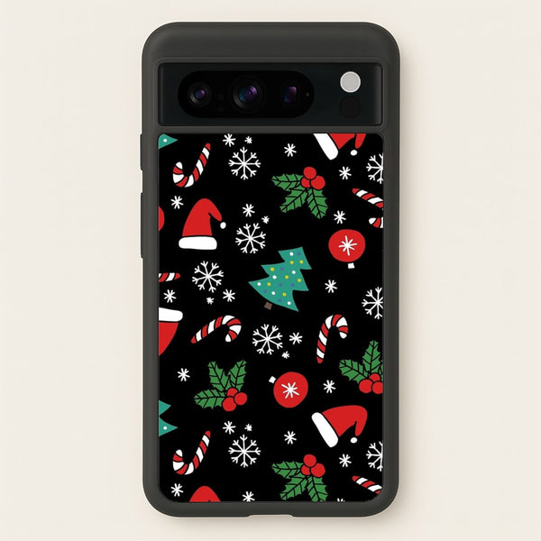 Christmas Objects Pattern - Phone Case for Google Pixel 8 Pro