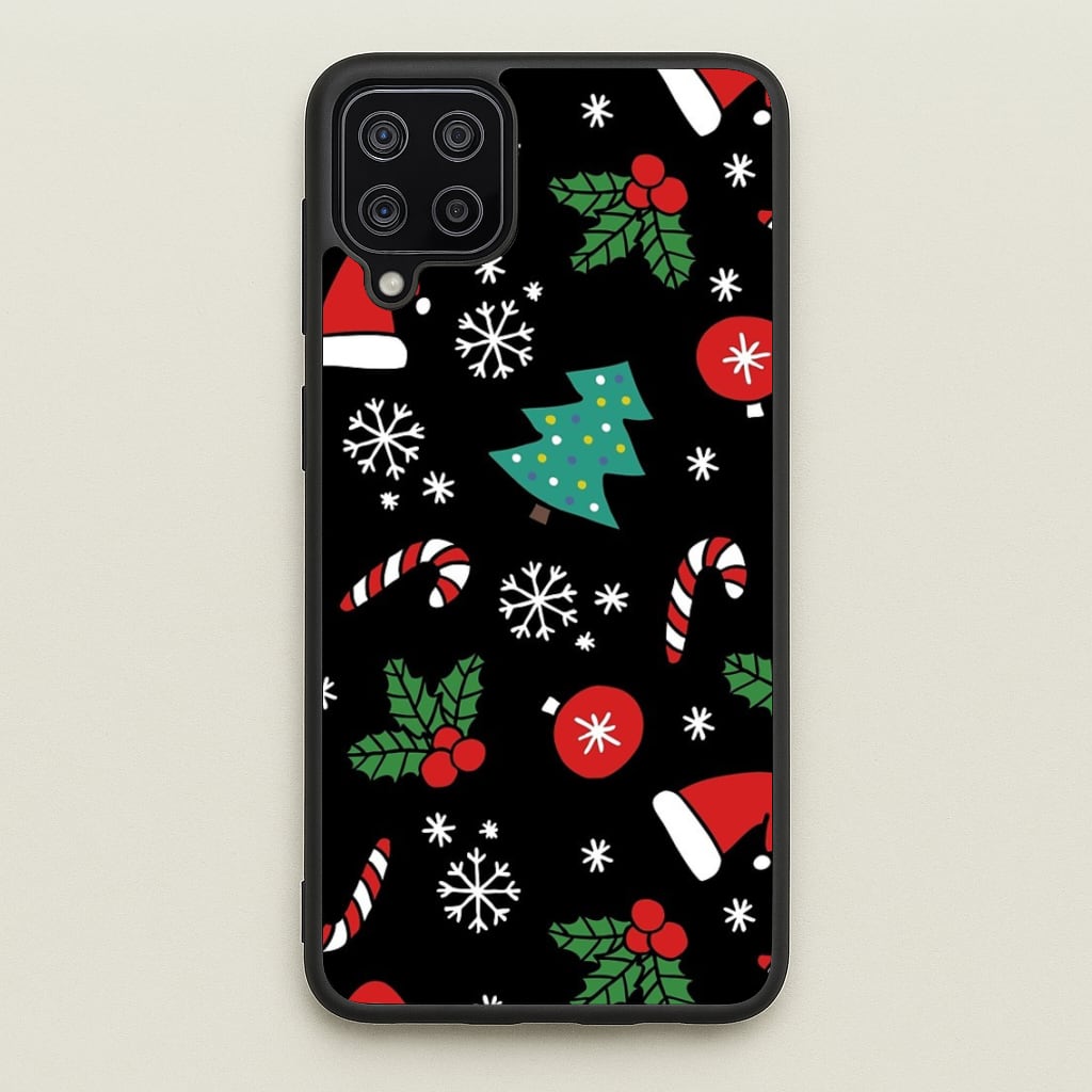 Christmas Objects Pattern - Phone Case for Galaxy A12