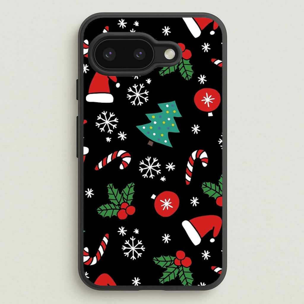 Christmas Objects Pattern - Phone Case for Google Pixel 9a