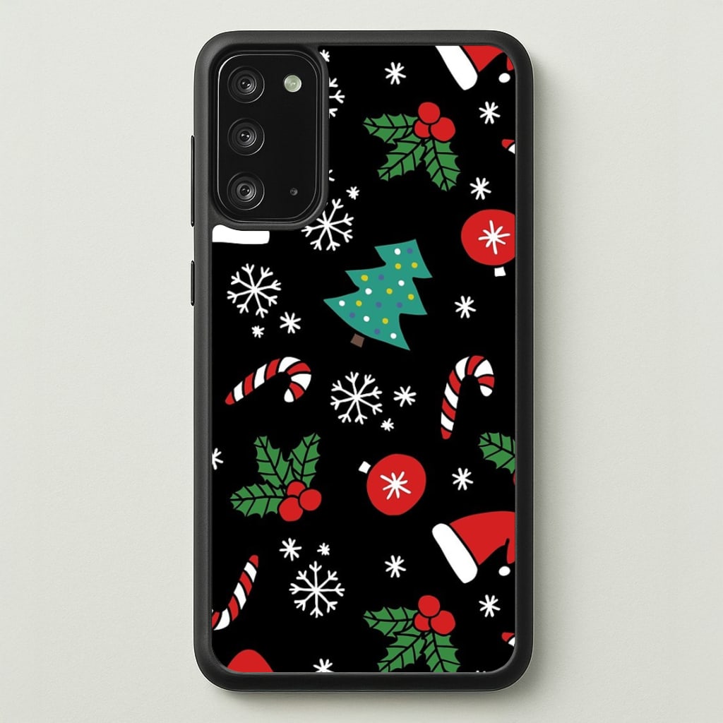 Christmas Objects Pattern - Phone Case for Galaxy Note 20