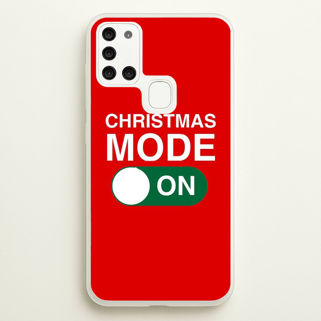 Christmas Mode On - Elf Phone Case for Galaxy A21s