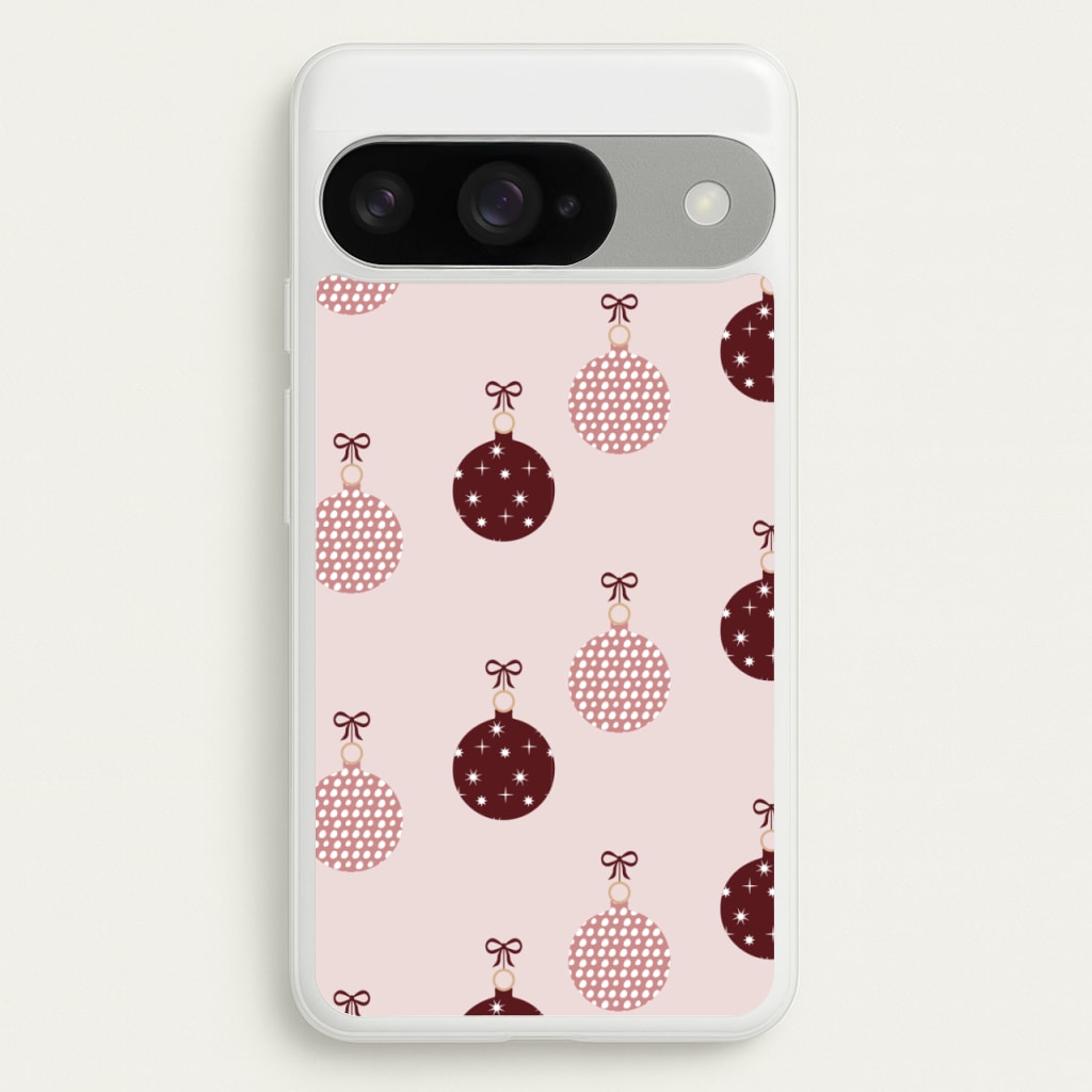 Christmas Bauble Pattern Phone Case for Google Pixel 10 / 10 Pro