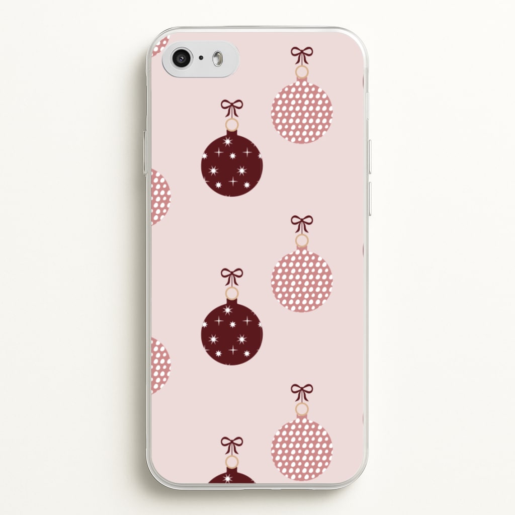 Christmas Bauble Pattern - Christmas Phone Case for iPhone 5 / 5s / SE 2016