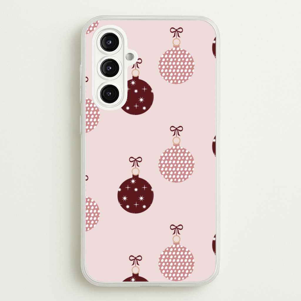 Christmas Bauble Pattern - Christmas Phone Case for Galaxy A16