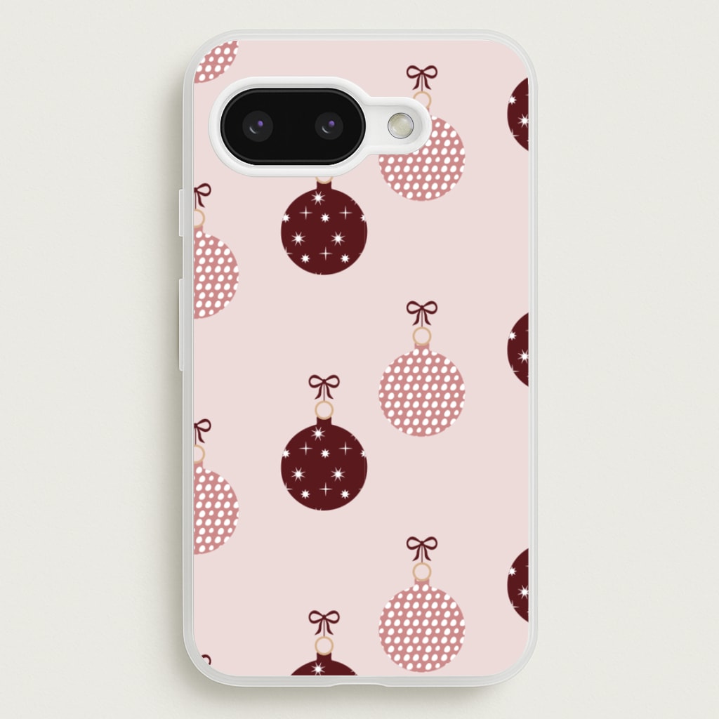 Christmas Bauble Pattern - Christmas Phone Case for Google Pixel 9a