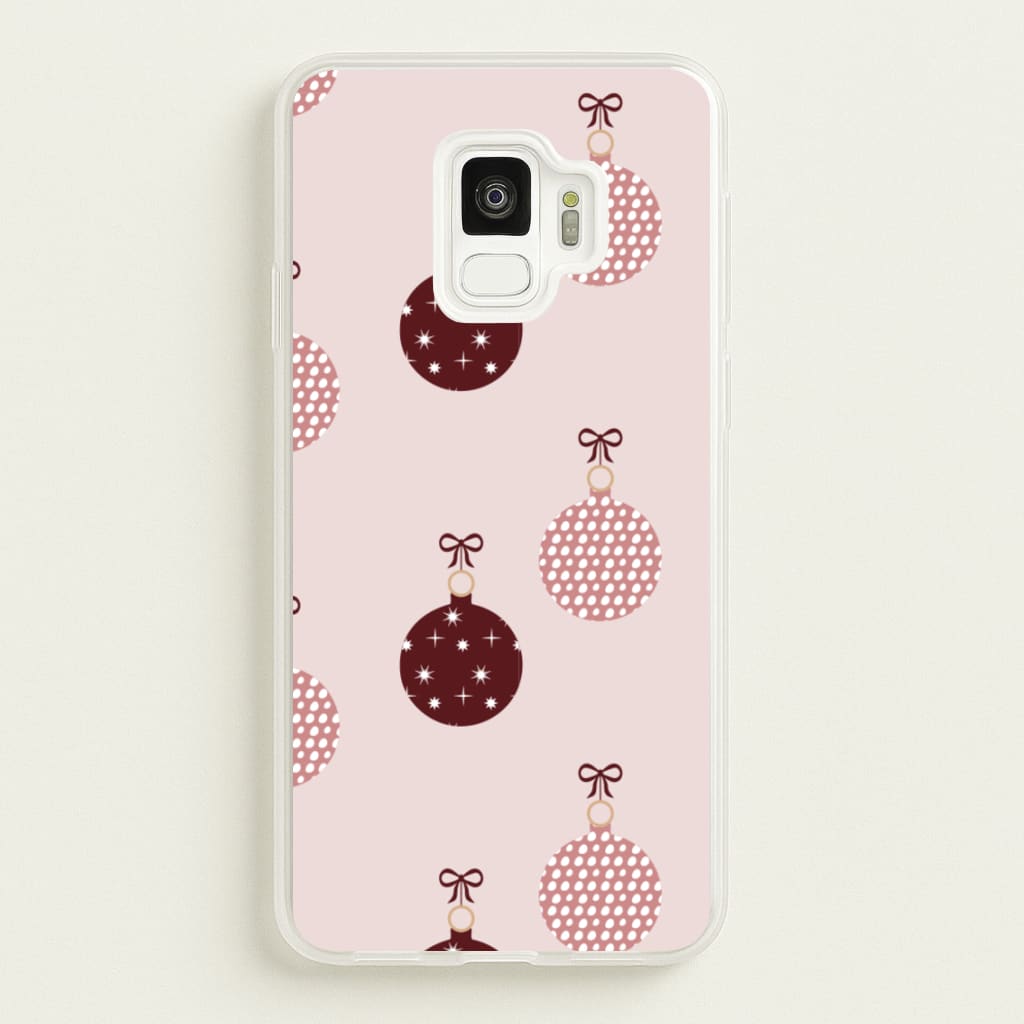 Christmas Bauble Pattern - Christmas Phone Case for Galaxy S9