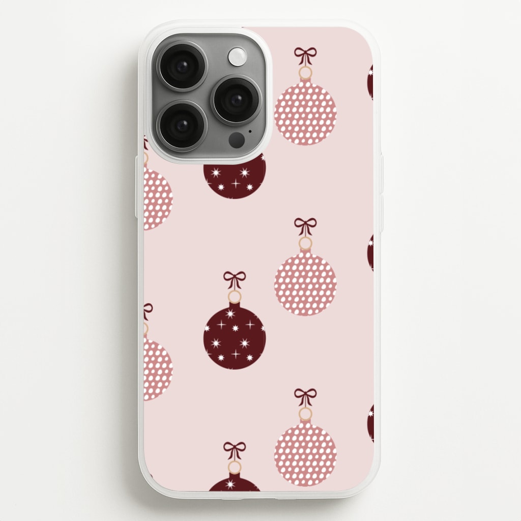 Christmas Bauble Pattern - Christmas Phone Case for iPhone 13 Pro Max