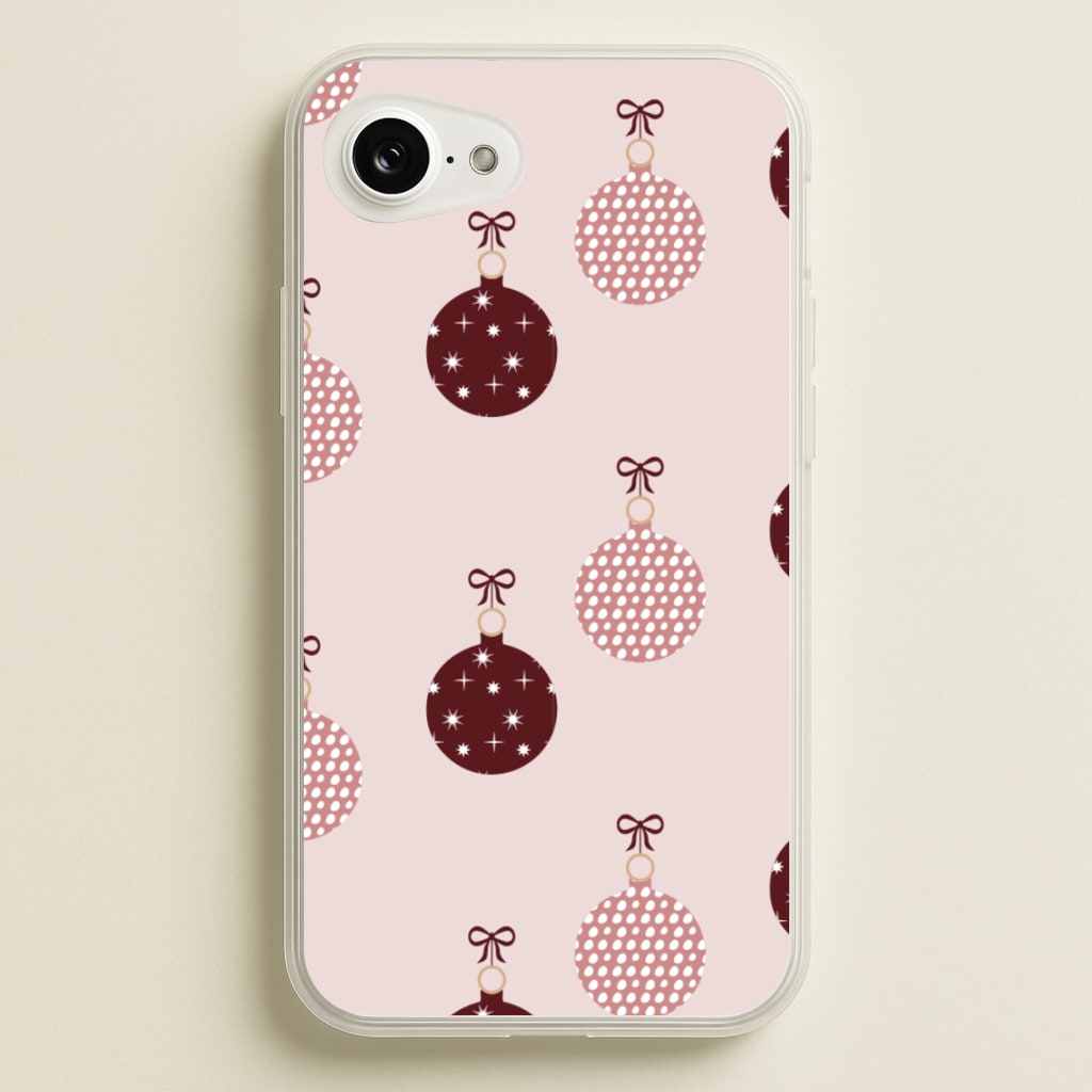 Christmas Bauble Pattern - Christmas Phone Case for iPhone 16e
