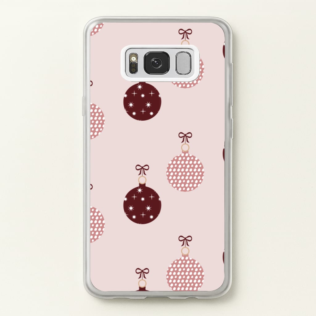 Christmas Bauble Pattern - Christmas Phone Case for Galaxy S8 Plus