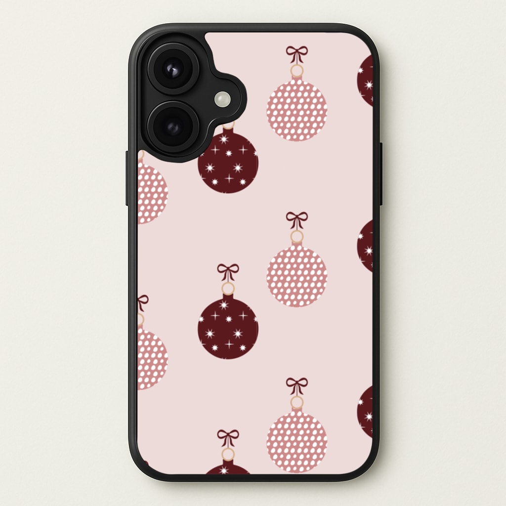 Christmas Bauble Pattern Phone Case for iPhone 17