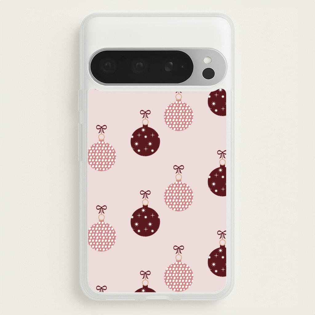 Christmas Bauble Pattern - Christmas Phone Case for Google Pixel 9 Pro XL