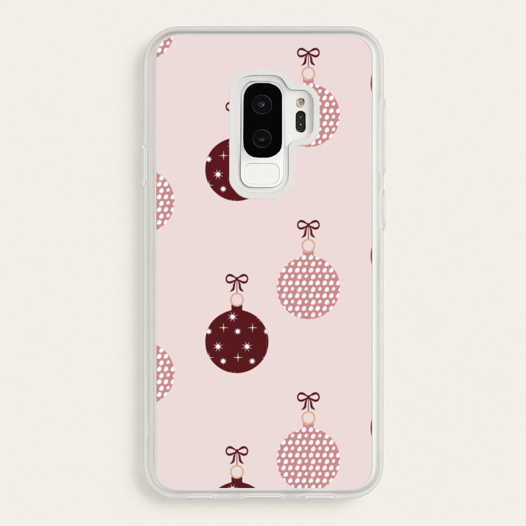 Christmas Bauble Pattern - Christmas Phone Case for Galaxy S9 Plus