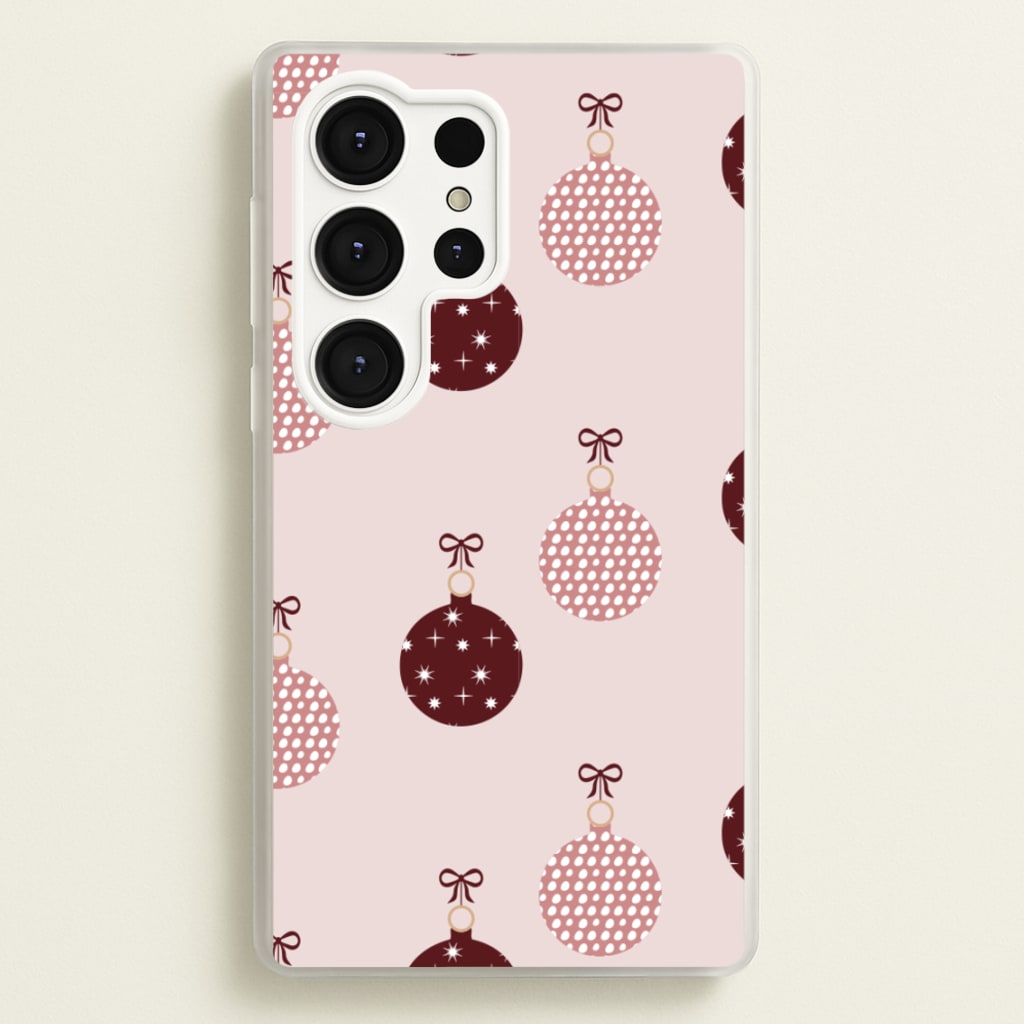 Christmas Bauble Pattern - Christmas Phone Case for Galaxy S25 Ultra