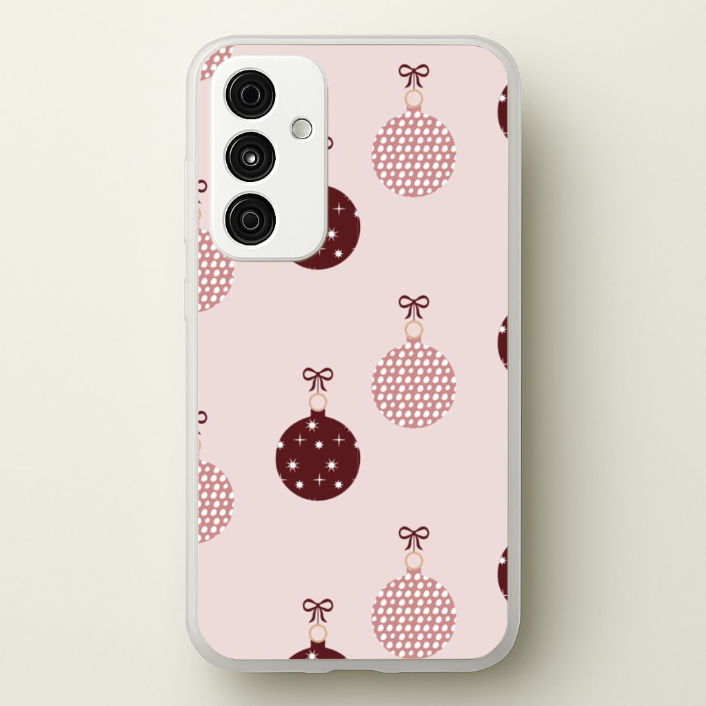 Christmas Bauble Pattern - Christmas Phone Case for Galaxy A35