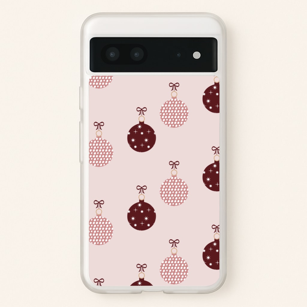 Christmas Bauble Pattern - Christmas Phone Case for Google Pixel 7