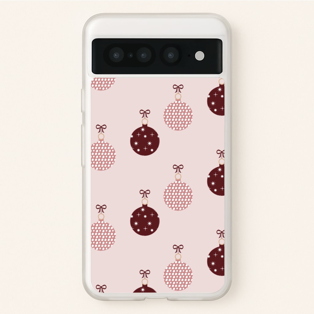 Christmas Bauble Pattern - Christmas Phone Case for Google Pixel 7 Pro