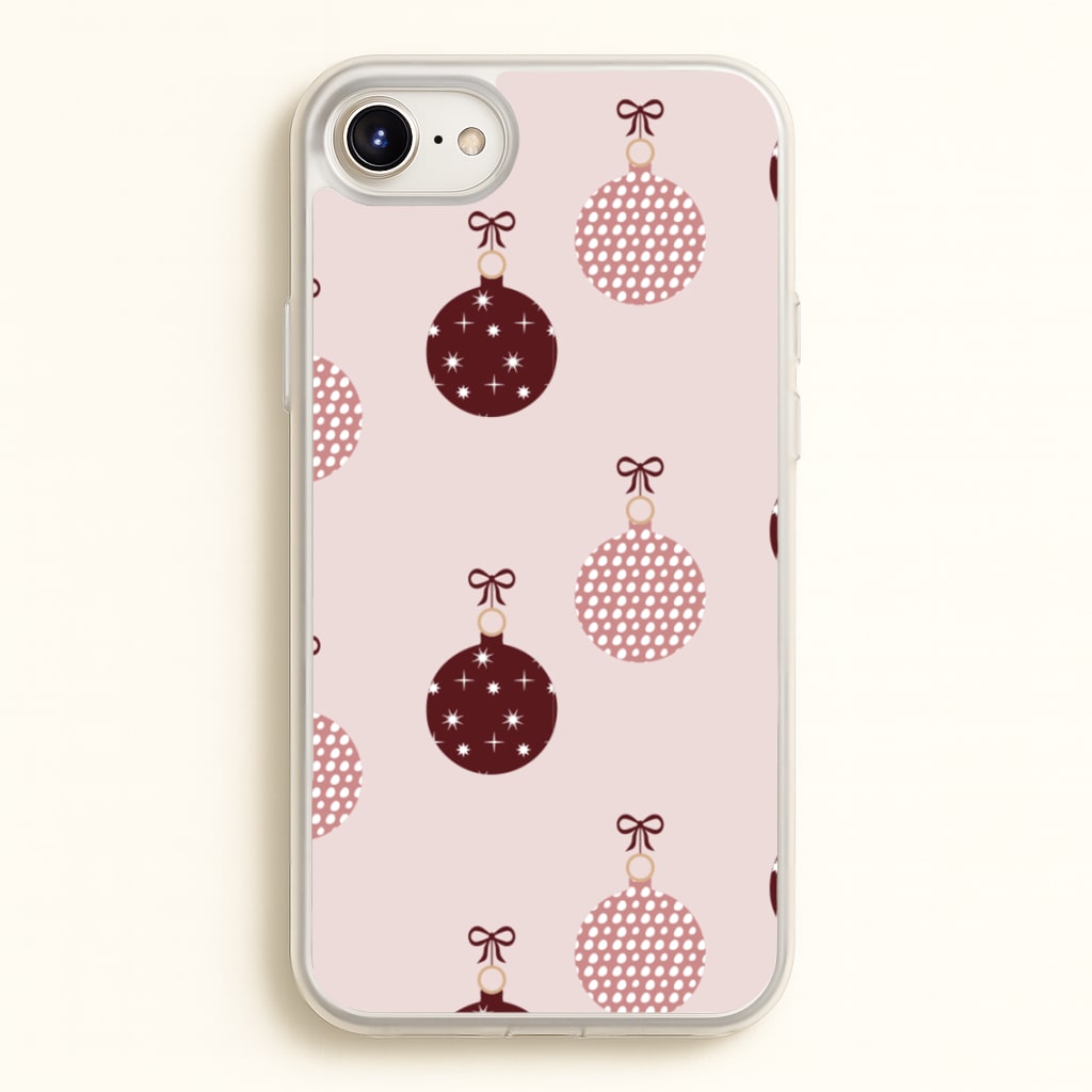 Christmas Bauble Pattern - Christmas Phone Case for iPhone 6 / 7 / 8 / SE