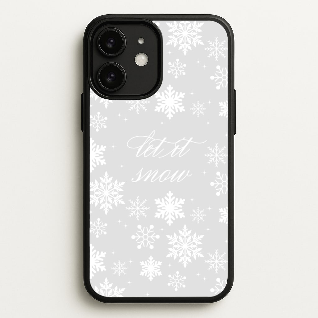Let It Snow Christmas Pattern - Christmas Phone Case for iPhone 11