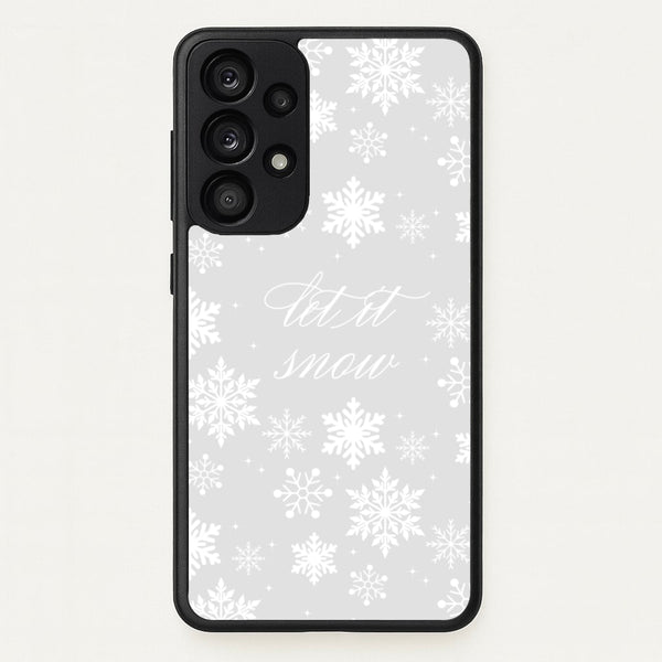 Let It Snow Christmas Pattern - Christmas Phone Case for Galaxy A33