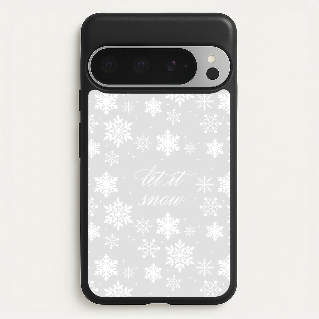 Let It Snow Christmas Pattern - Christmas Phone Case for Google Pixel 9 Pro XL
