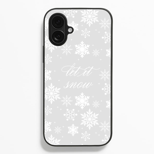 Let It Snow Christmas Pattern Phone Case