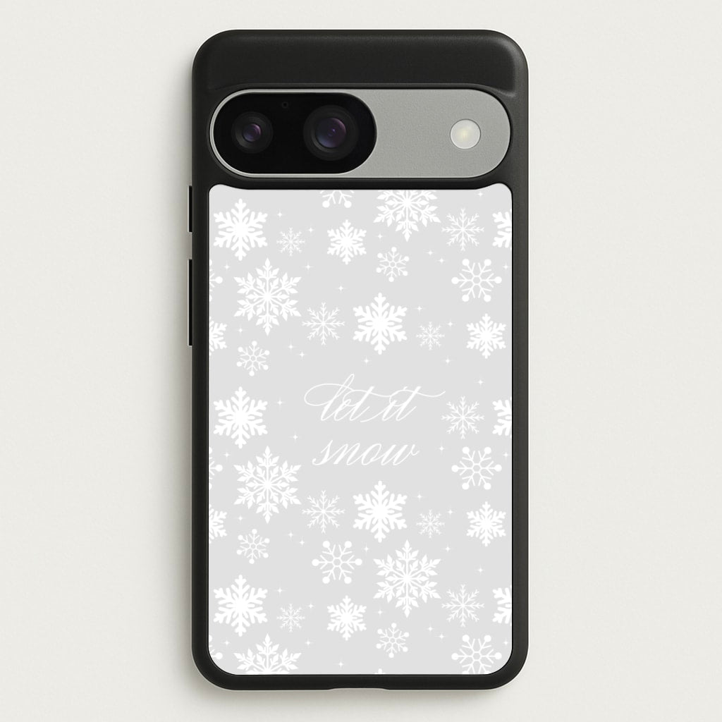 Let It Snow Christmas Pattern - Christmas Phone Case for Google Pixel 9 / 9 Pro