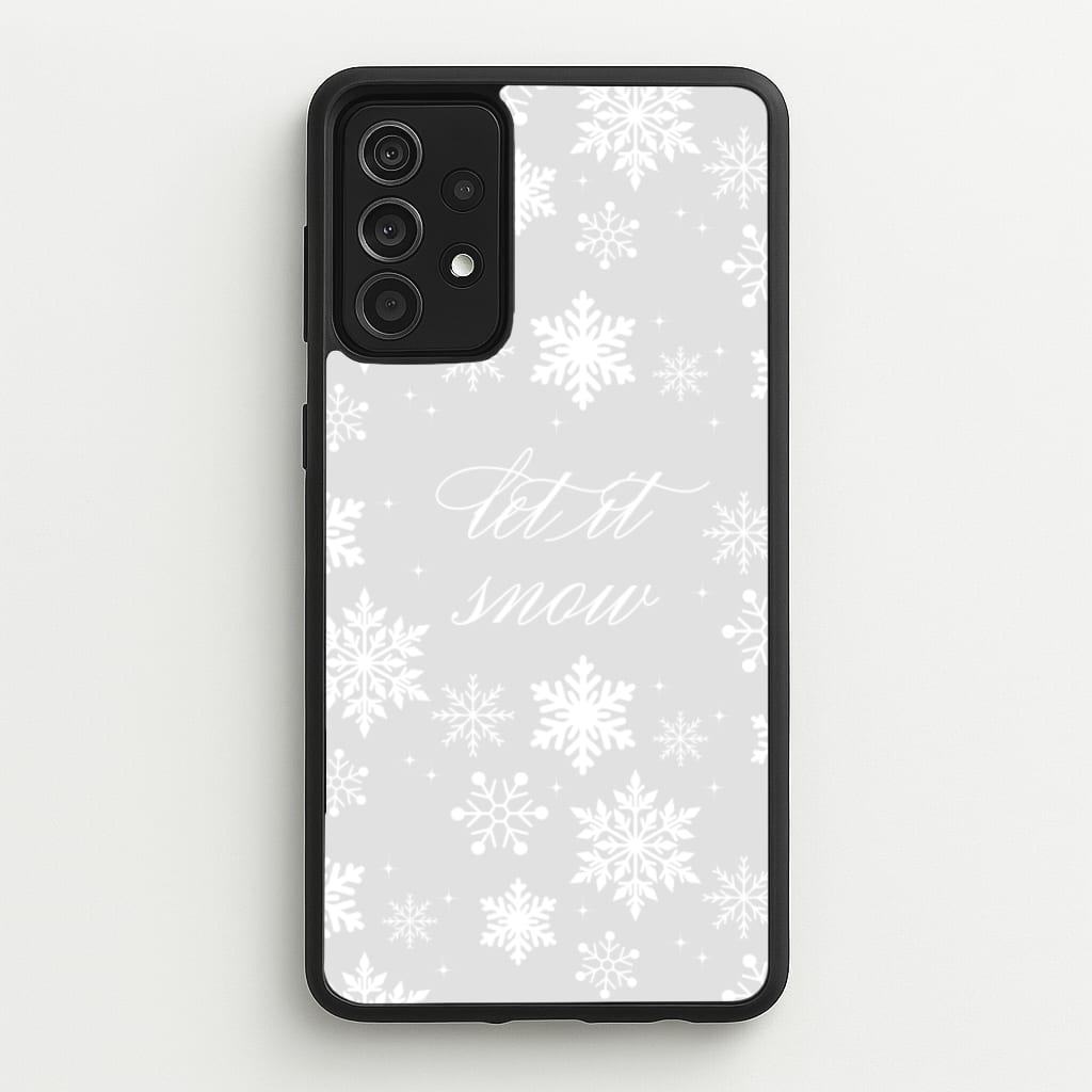 Let It Snow Christmas Pattern - Christmas Phone Case for Galaxy A52 / A52s