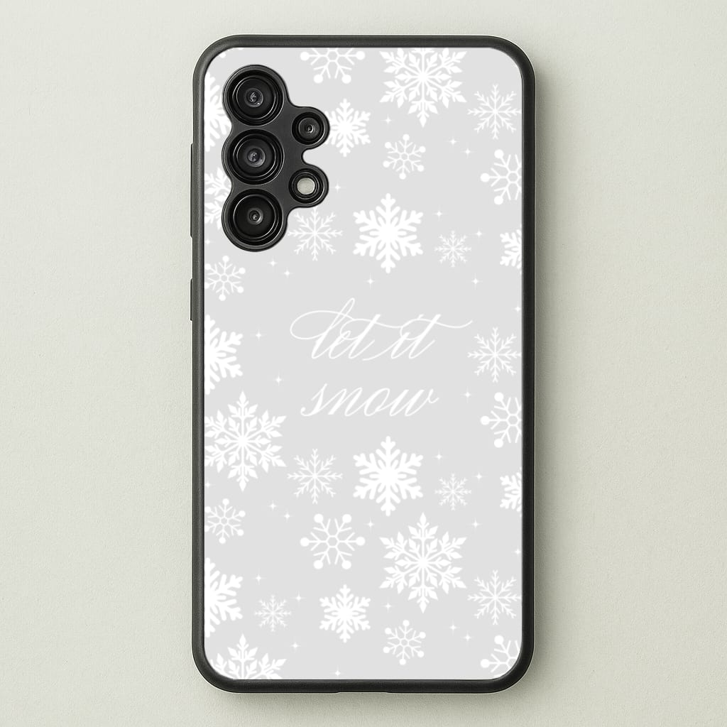Let It Snow Christmas Pattern - Christmas Phone Case for Galaxy A13