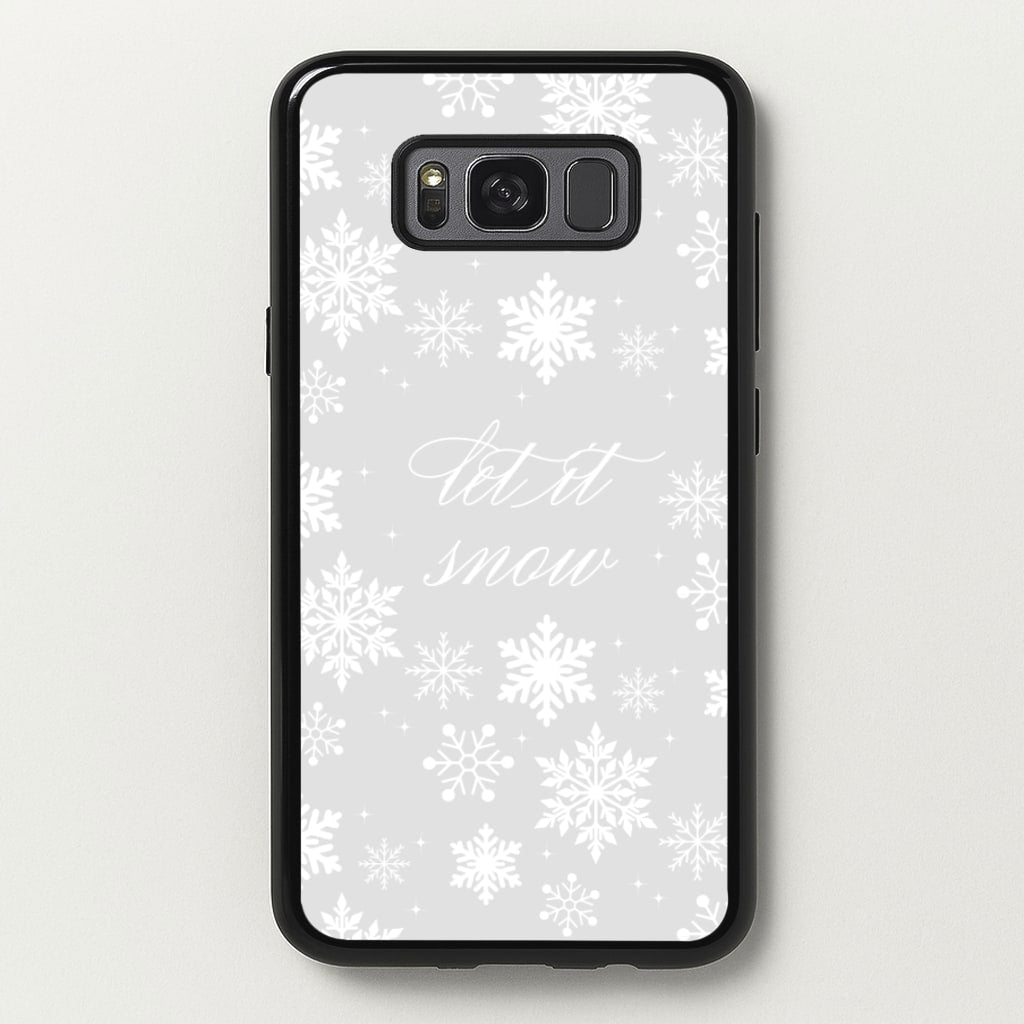 Let It Snow Christmas Pattern - Christmas Phone Case for Galaxy S8