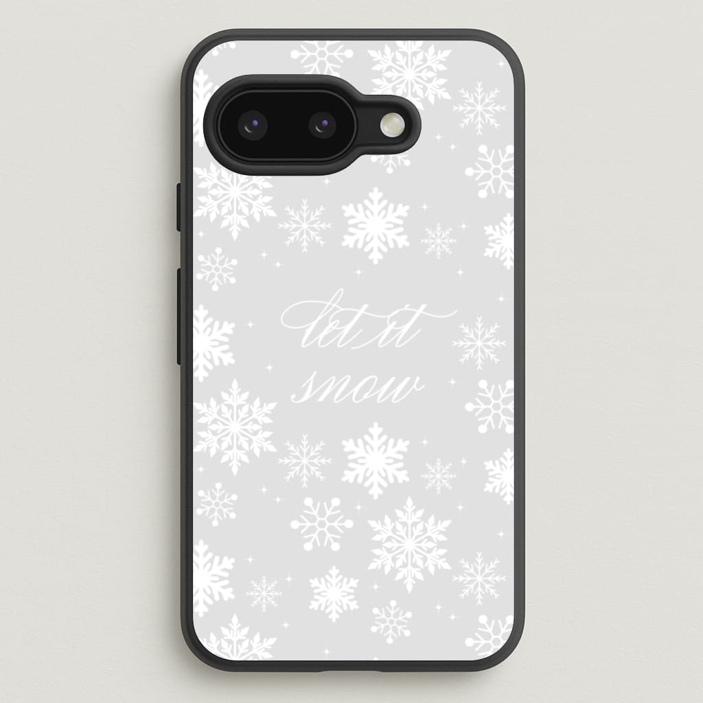 Let It Snow Christmas Pattern - Christmas Phone Case for Google Pixel 9a