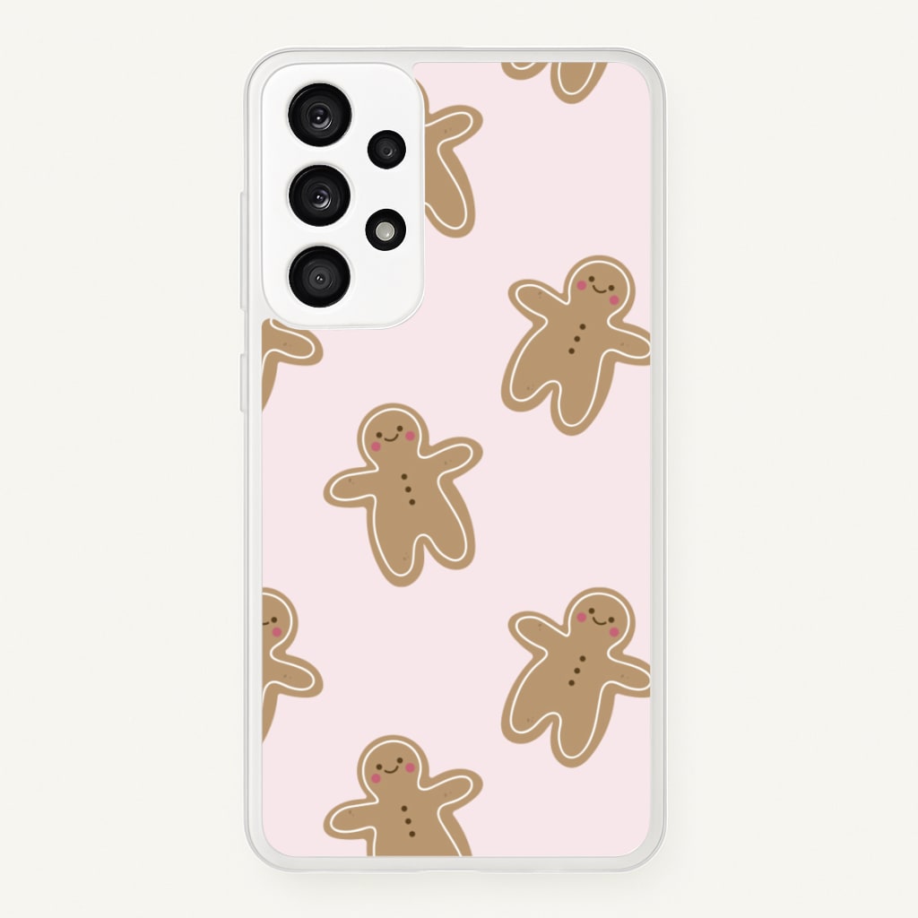 Gingerbread Men Christmas Pattern - Christmas Phone Case for Galaxy A53