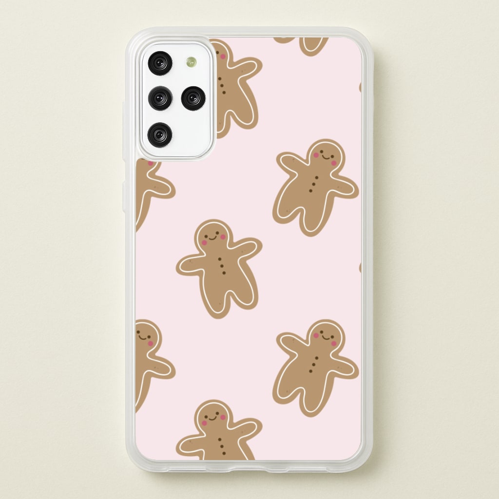 Gingerbread Men Christmas Pattern - Christmas Phone Case for Galaxy S20 Plus