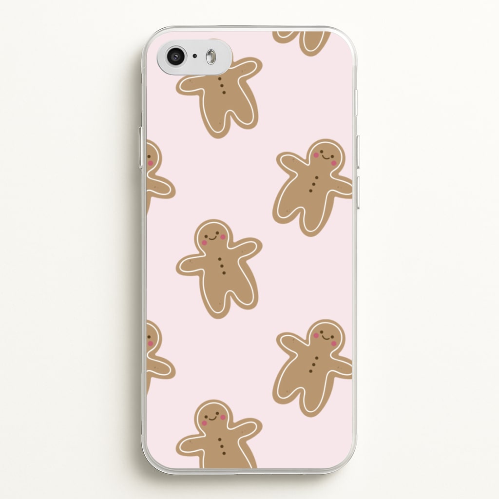 Gingerbread Men Christmas Pattern - Christmas Phone Case for iPhone 5 / 5s / SE 2016