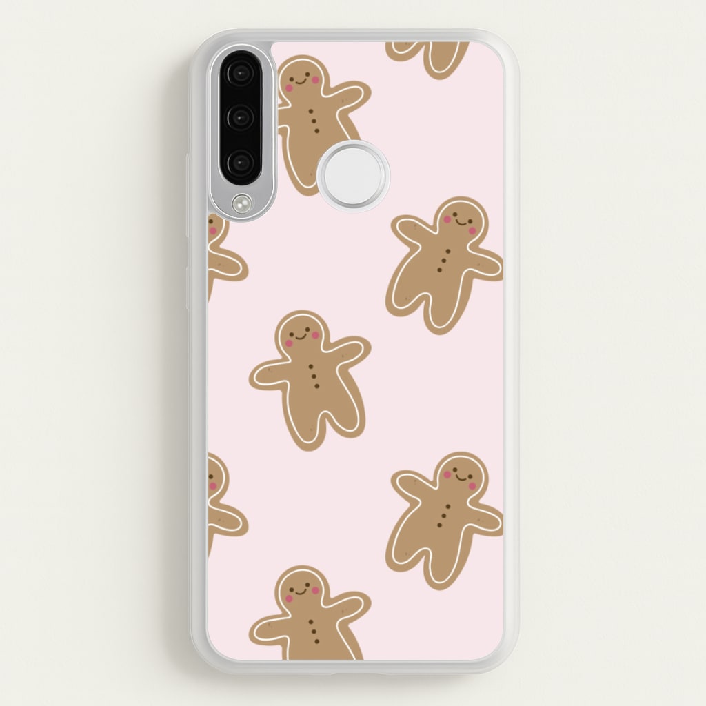 Gingerbread Men Christmas Pattern - Christmas Phone Case for Huawei P30 Lite