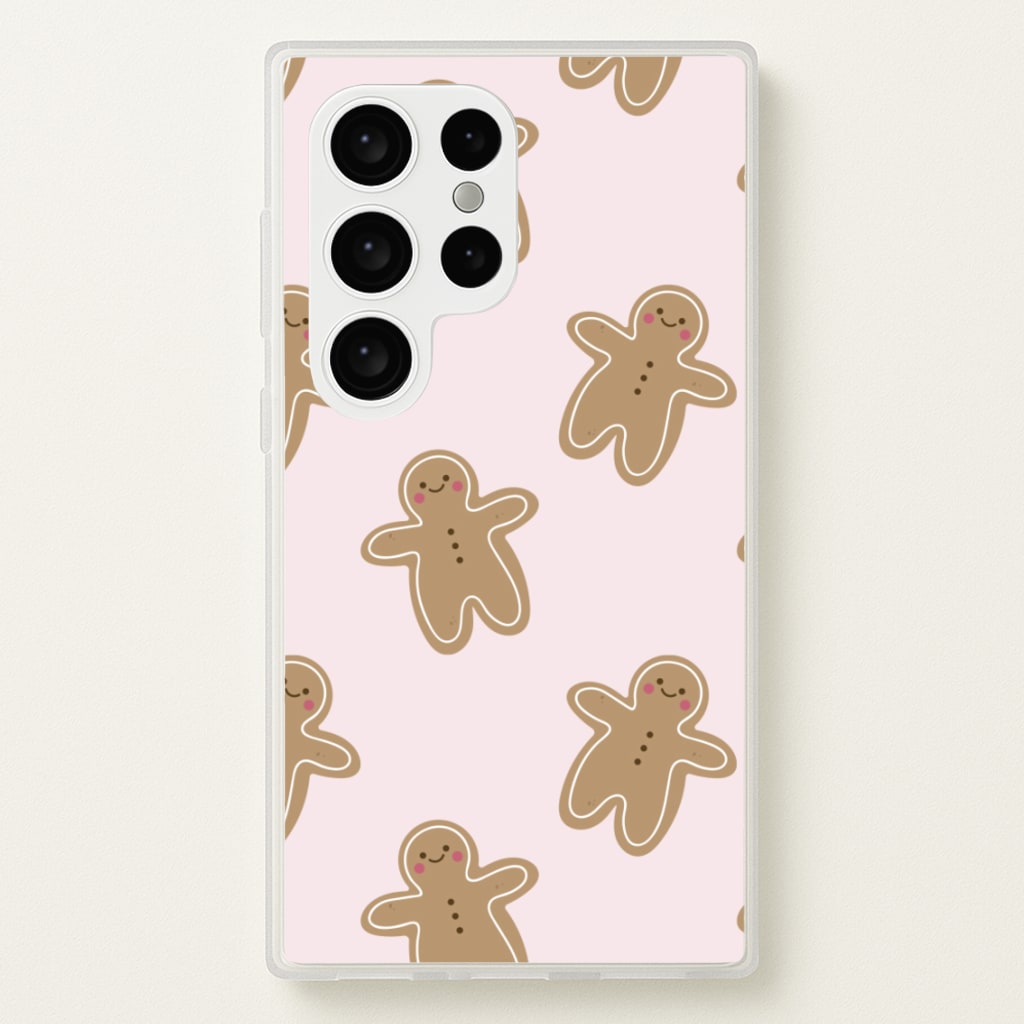 Gingerbread Men Christmas Pattern - Christmas Phone Case for Galaxy S24 Ultra