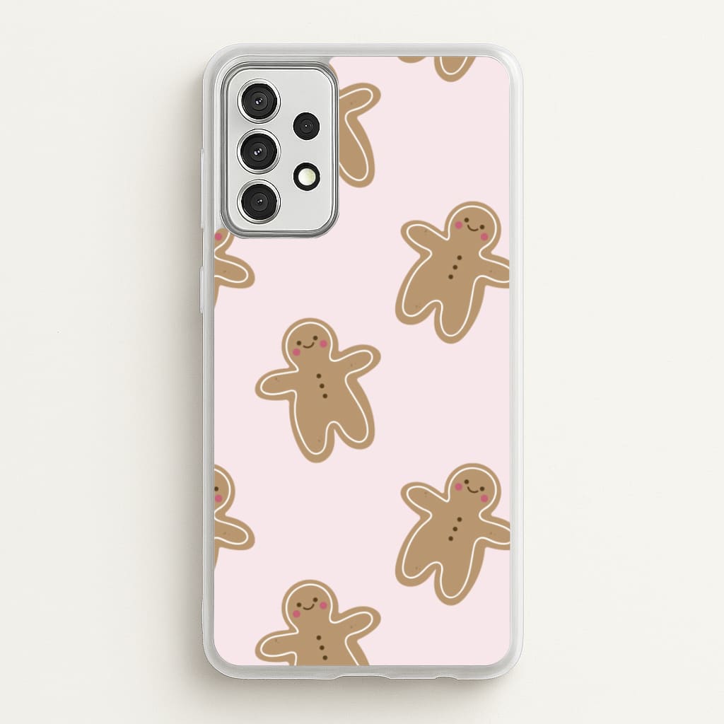 Gingerbread Men Christmas Pattern - Christmas Phone Case for Galaxy A52 / A52s