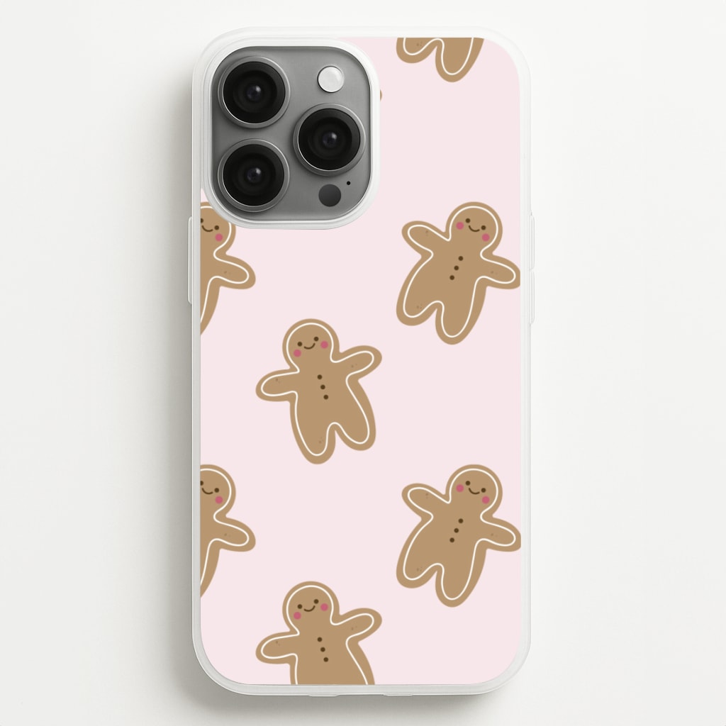Gingerbread Men Christmas Pattern - Christmas Phone Case for iPhone 13 Pro Max