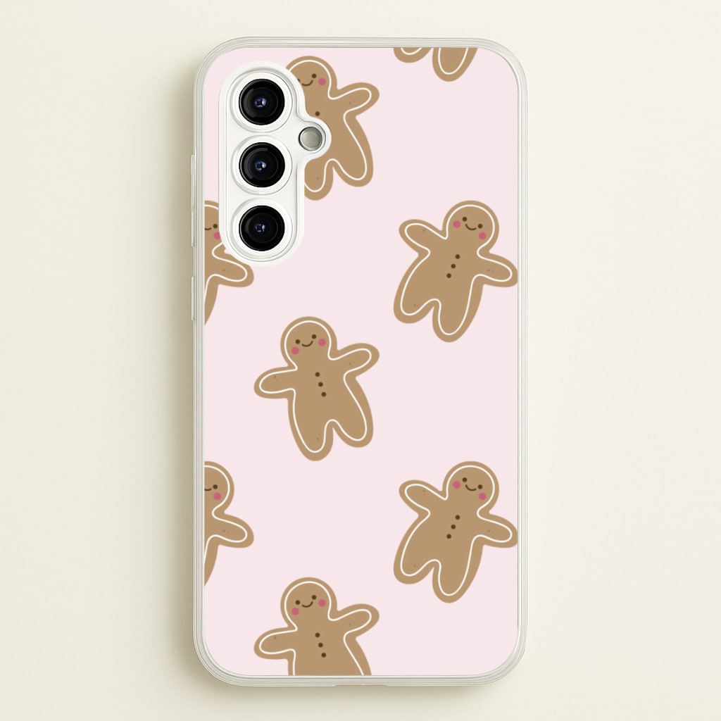 Gingerbread Men Christmas Pattern - Christmas Phone Case for Galaxy A54