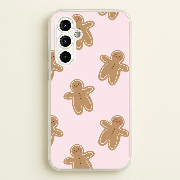 Gingerbread Men Christmas Pattern - Christmas Phone Case for Galaxy A54