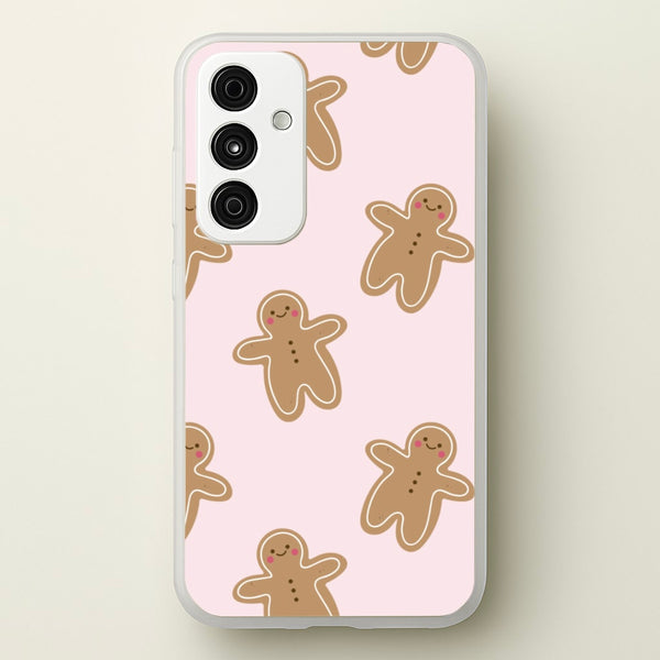 Gingerbread Men Christmas Pattern - Christmas Phone Case for Galaxy A55