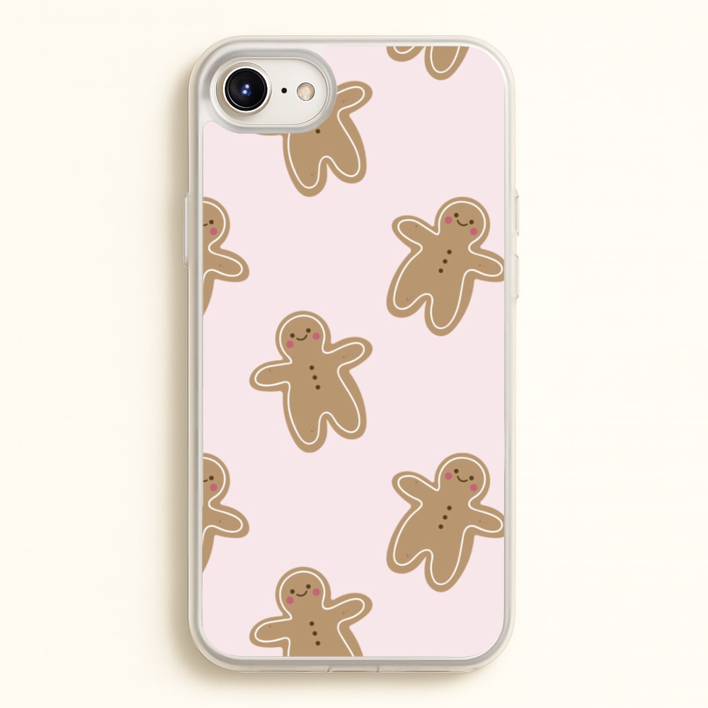 Gingerbread Men Christmas Pattern - Christmas Phone Case for iPhone 6 / 7 / 8 / SE