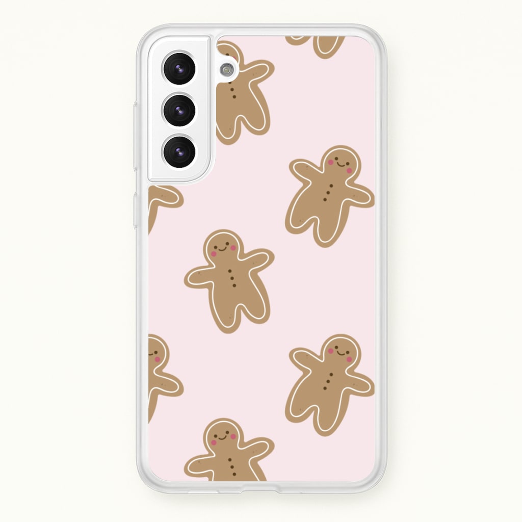 Gingerbread Men Christmas Pattern - Christmas Phone Case for Galaxy S21