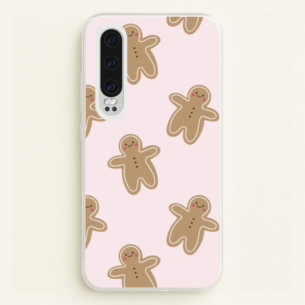 Gingerbread Men Christmas Pattern - Christmas Phone Case for Huawei P30