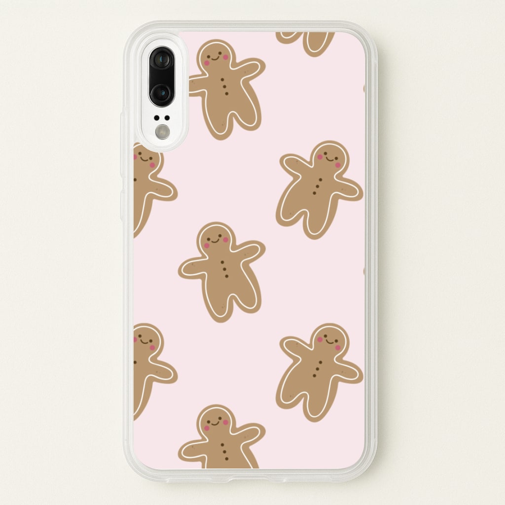 Gingerbread Men Christmas Pattern - Christmas Phone Case for Huawei P20