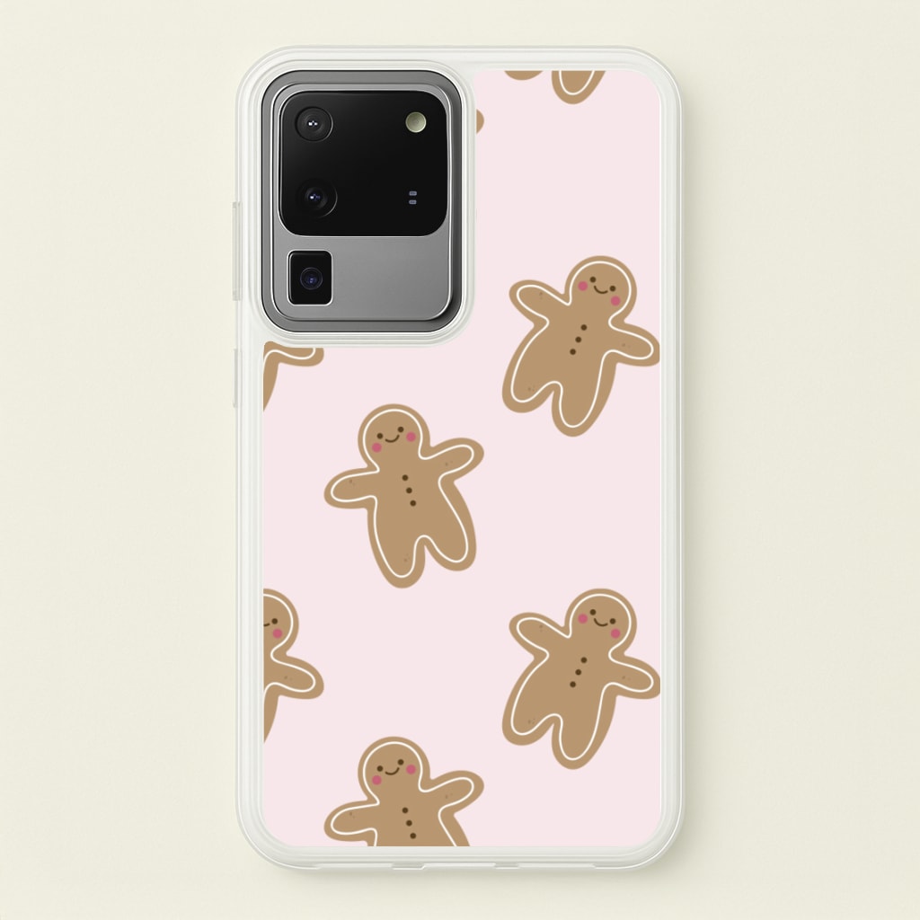 Gingerbread Men Christmas Pattern - Christmas Phone Case for Galaxy S20 Ultra